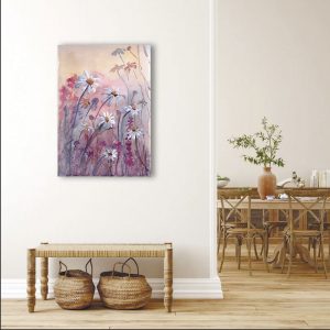 репродукция на холсте, 85х60 см, "РОМАШКИ", АТ013, в интерьере