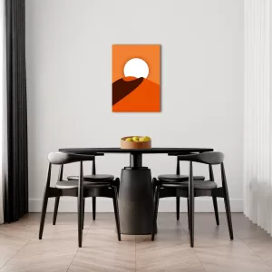 картина на стекле 70х50 см, "Утро", AR041, в интерьере