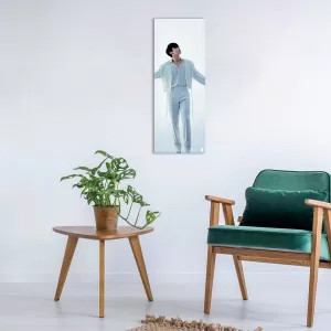 картина на стекле 80х30 см, "Proof. Jung-Kook 2" ID025 в интерьере