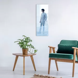 картина на стекле 80х30 см, "Proof. Jin 2" ID026 в интерьере