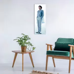 картина на стекле 80х30 см, "Proof. V 2" ID029 в интерьере