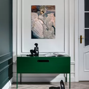 картина на стекле 70х50 см, "Царевна-лебедь" М. А. Врубель PT021 в интерьере